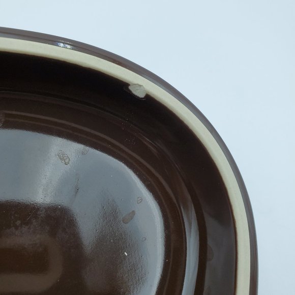 Longaberger Woven Traditions Chocolate Brown Small Oval Casserole Baking Dish - Picture 7 of 7